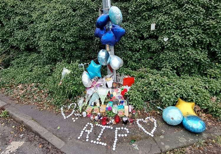 Tributes to both Stefan Hayles and John Butterworth were left at the scene