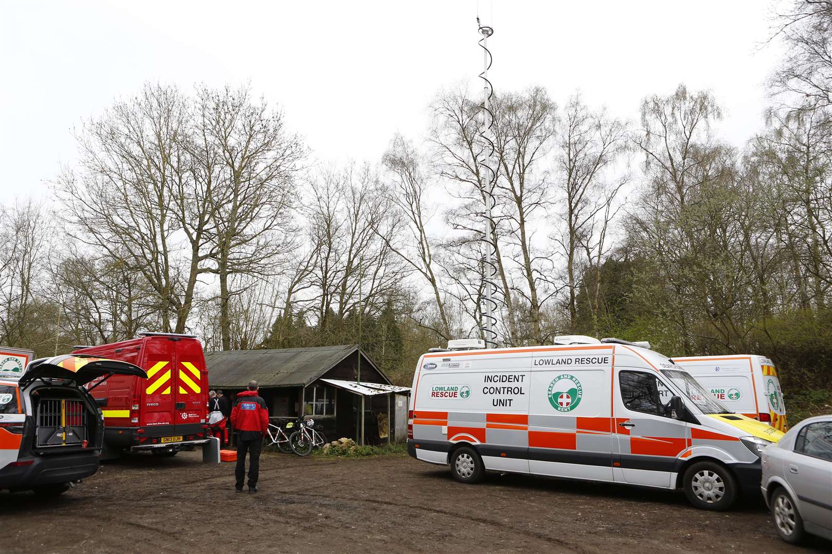 Kent Search & Rescue search for missing man Guy Berry at Sevenoaks Nature Reserve