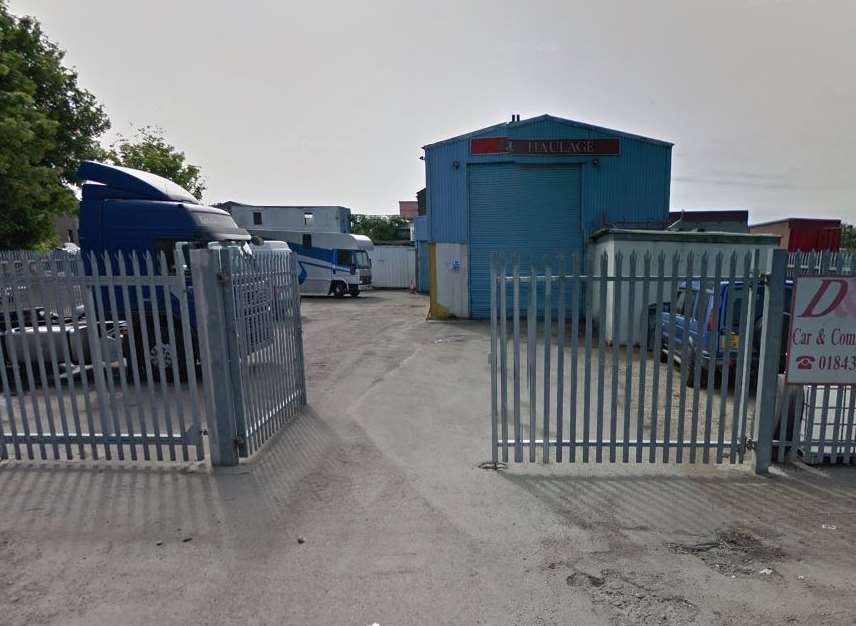 The fire at All Saints Industrial Estate is believed to have been started deliberately. Picture: Google Maps