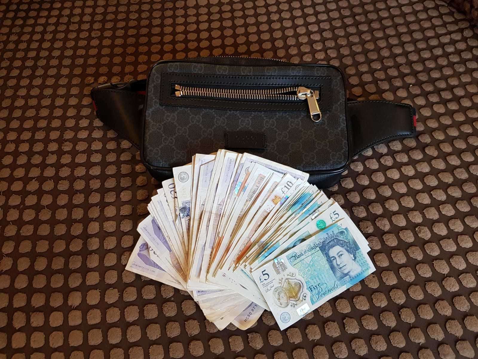 Cash seized during the raids