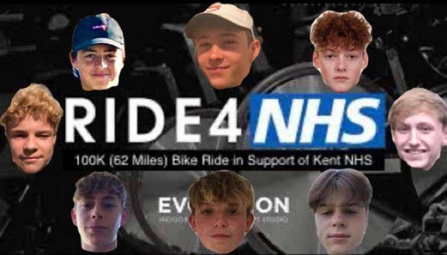 Eight youngsters from King's School Canterbury will be taking on a 100km charity cycle next month