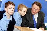 Sir John Stanley joins pupils at The Quest School