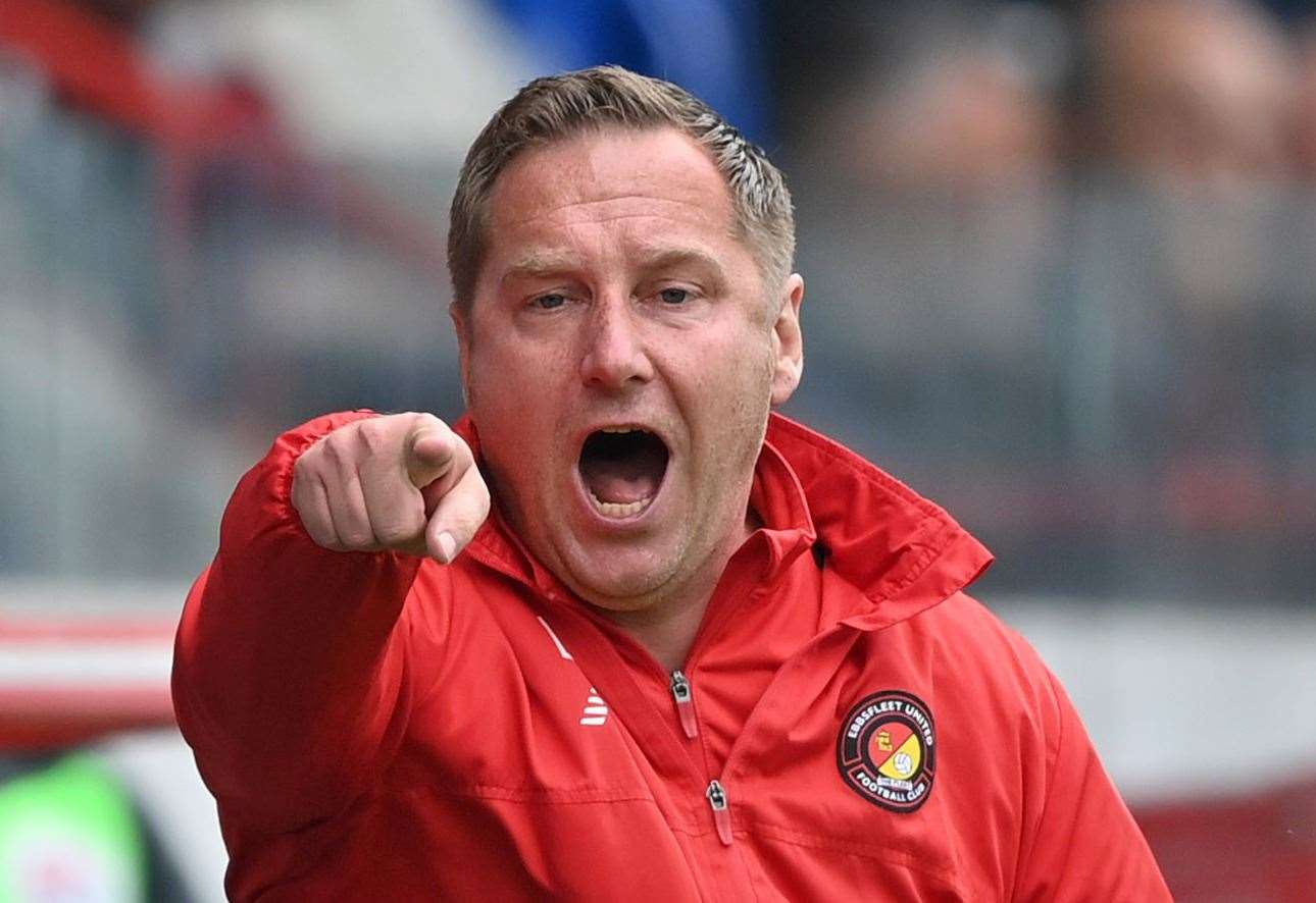 Ebbsfleet boss Dennis Kutrieb – has extended his deal at the club through to 2026. Picture: Keith Gillard
