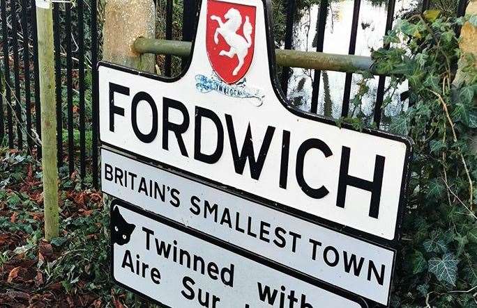 Fordwich lays claim - as the sign says - to being Britain's smallest town. Picture: Nikki Burnett