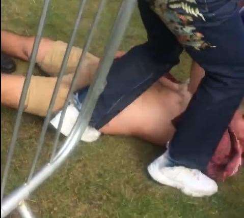 Police were called to the fete in Stone after fights broke out in the crowds (13528329)