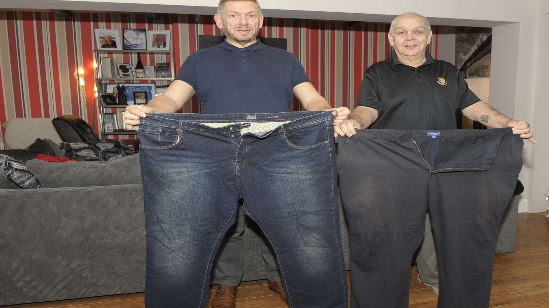 Brothers David and Michael Freeman lost a combined weight of 16 stone and 8lbs. Picture: Tony Flashman