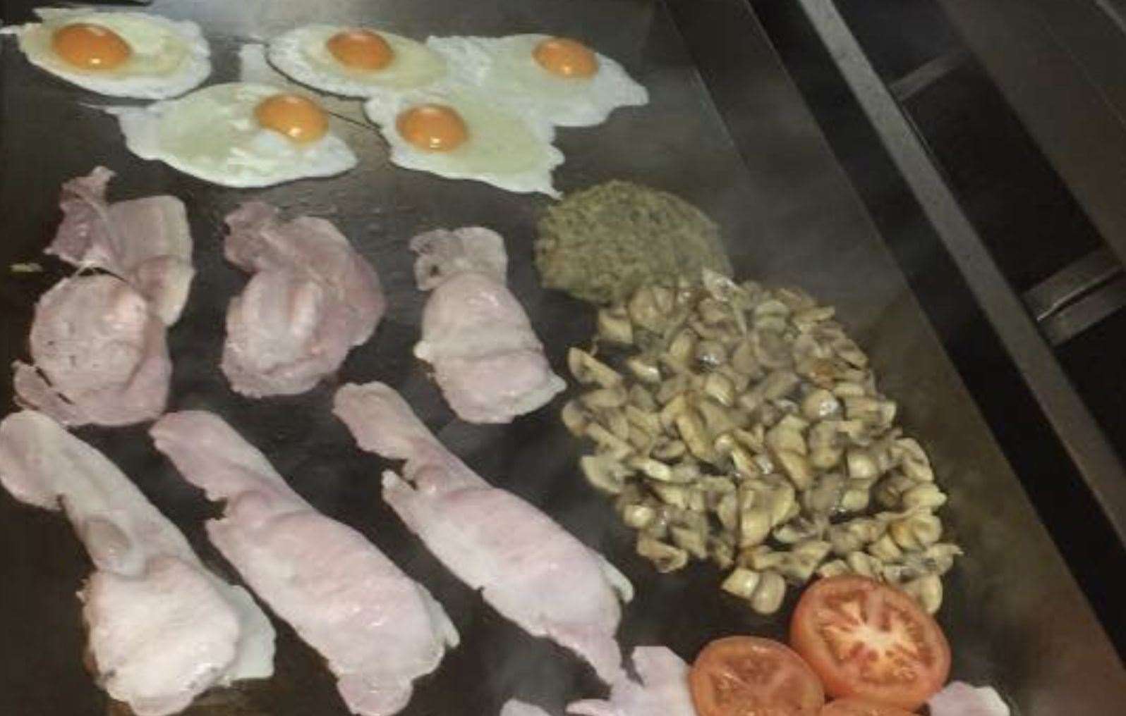 Fry-ups in the making at the Gorge in Ashford. Picture: The Gorge