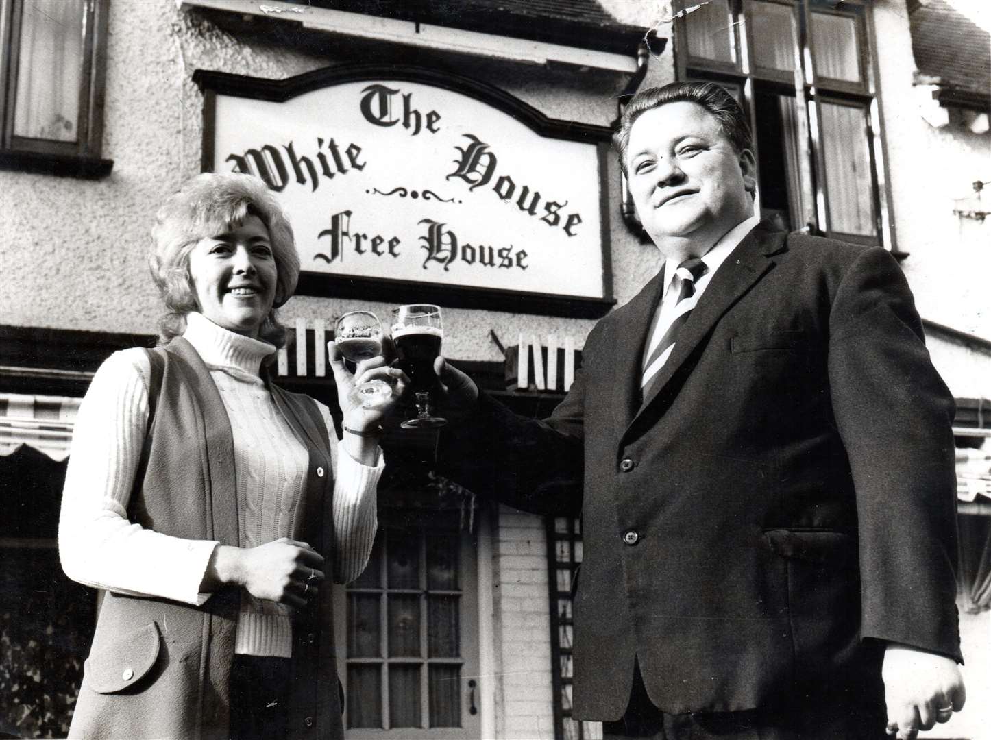 Jan and Arthur spent many years together at the pub. Picture supplied by Simon Ells