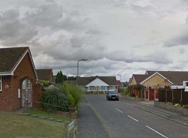 Froyle Close in Maidstone, near where the attack happened. Picture: Google Street View