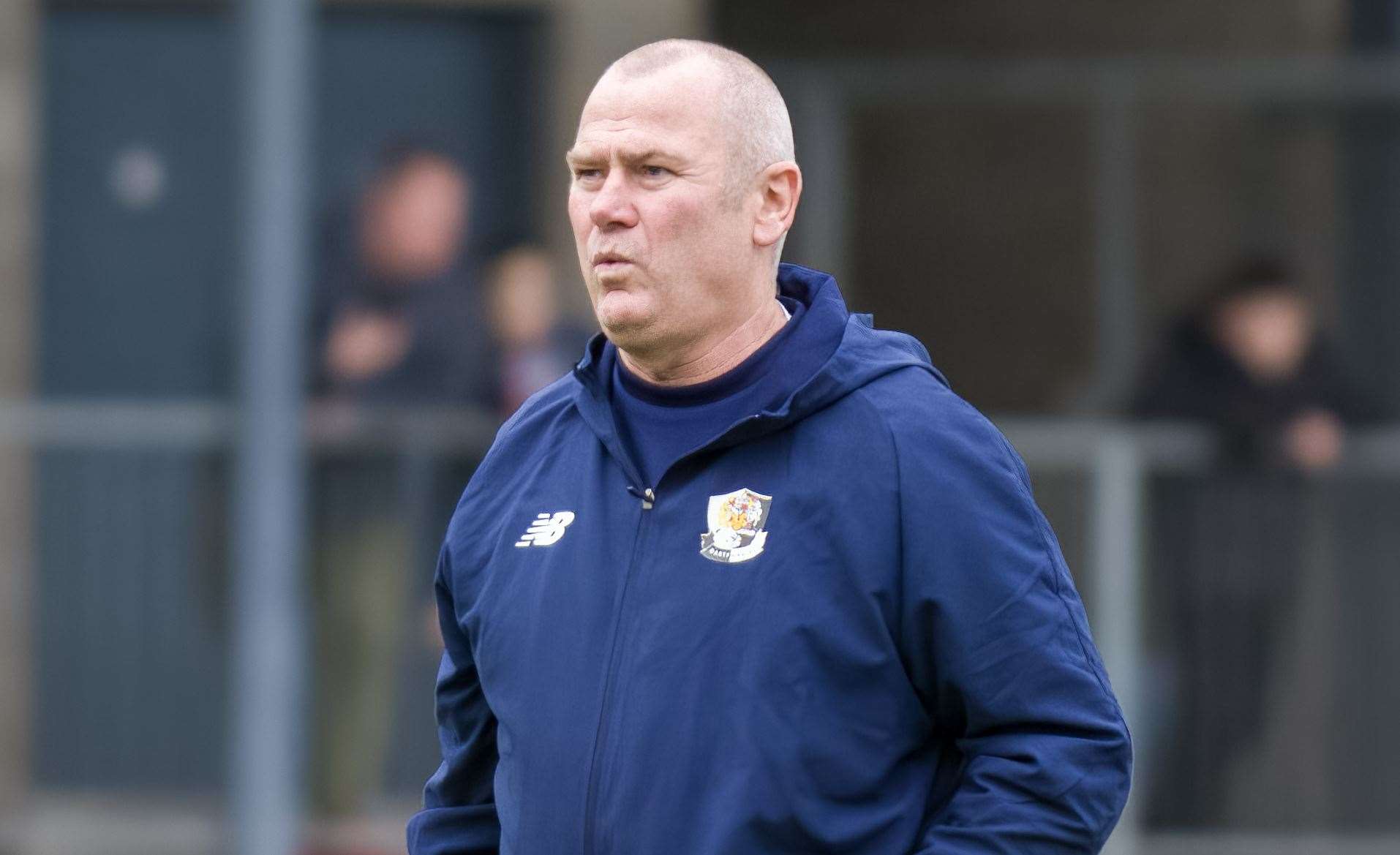 Dartford manager Alan Dowson - saw his team held at home by Oxford City on Saturday.