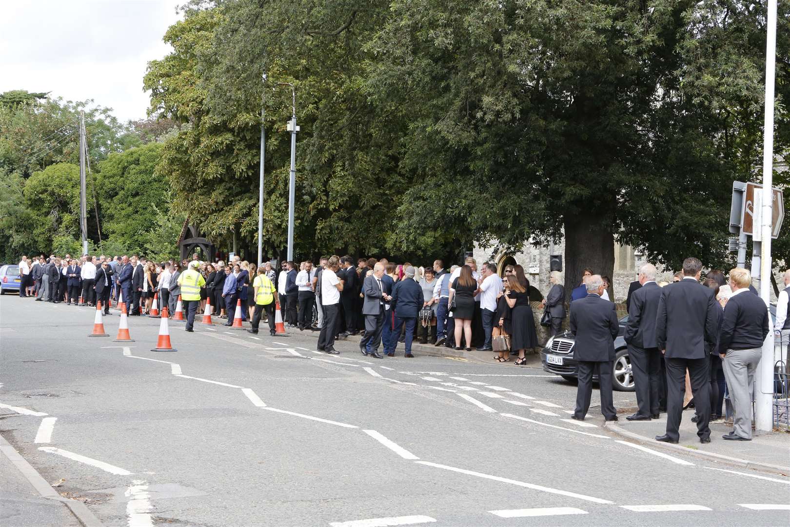 Hundreds turned out for Shane's funeral in August last year