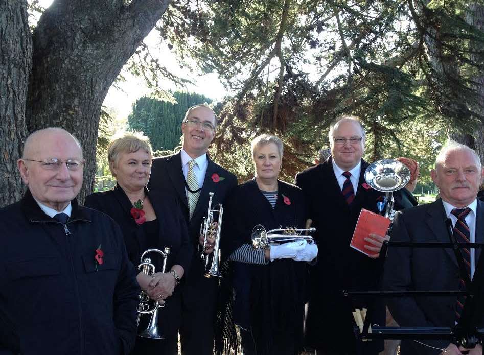 Members of the Betteshanger Colliery Welfare Band