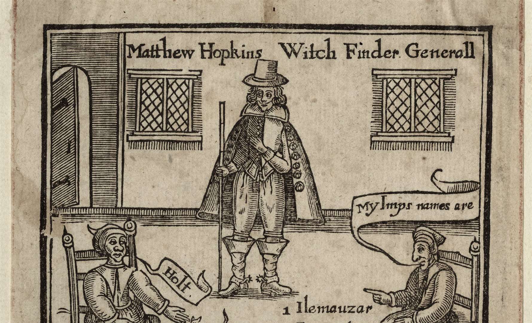 Witchfinder General, Matthew Hopkins was responsible for more than half of the witch executions in England. Picture: National Portrait Gallery, London