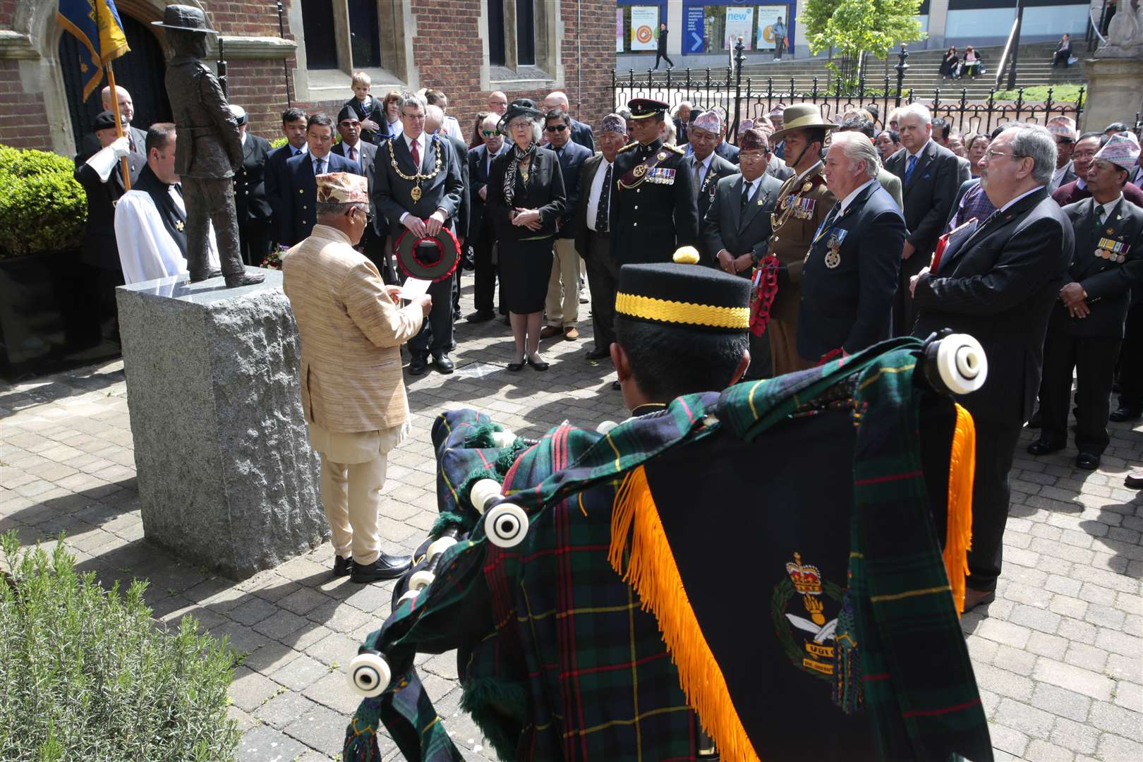 A ceremony was held at Maidstone Museum to mark the anniversary. Picture: Martin Apps.