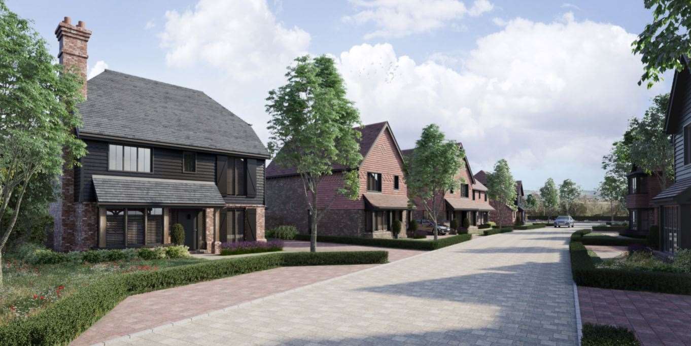 How the proposed new homes at Bobbing could look. Picture: Clague Architects