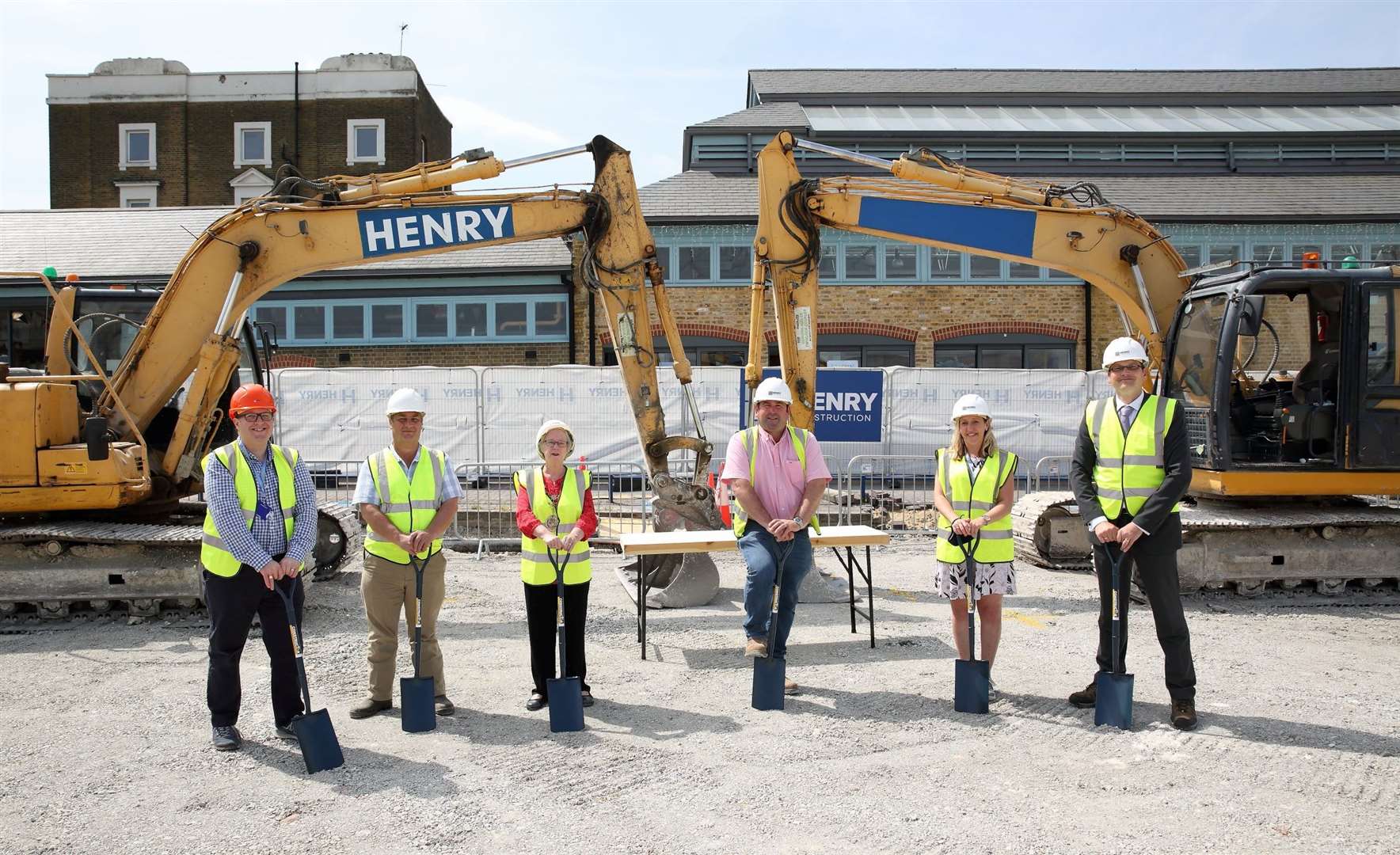 The ground-breaking ceremony in 2021. Picture: Gravesham Borough Council