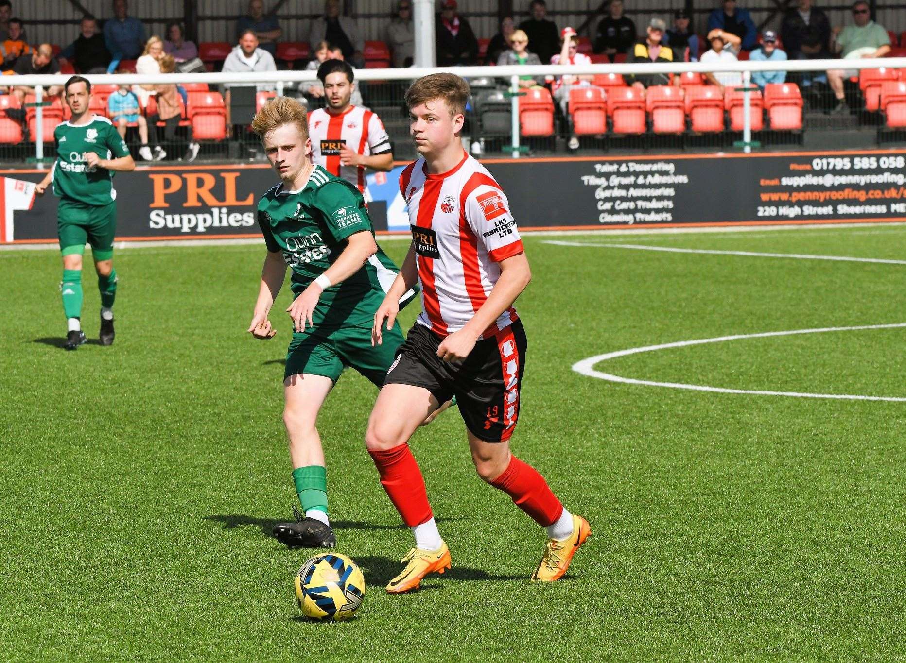 Youngster Ben Beard on the ball for Sheppey Picture: Marc Richards