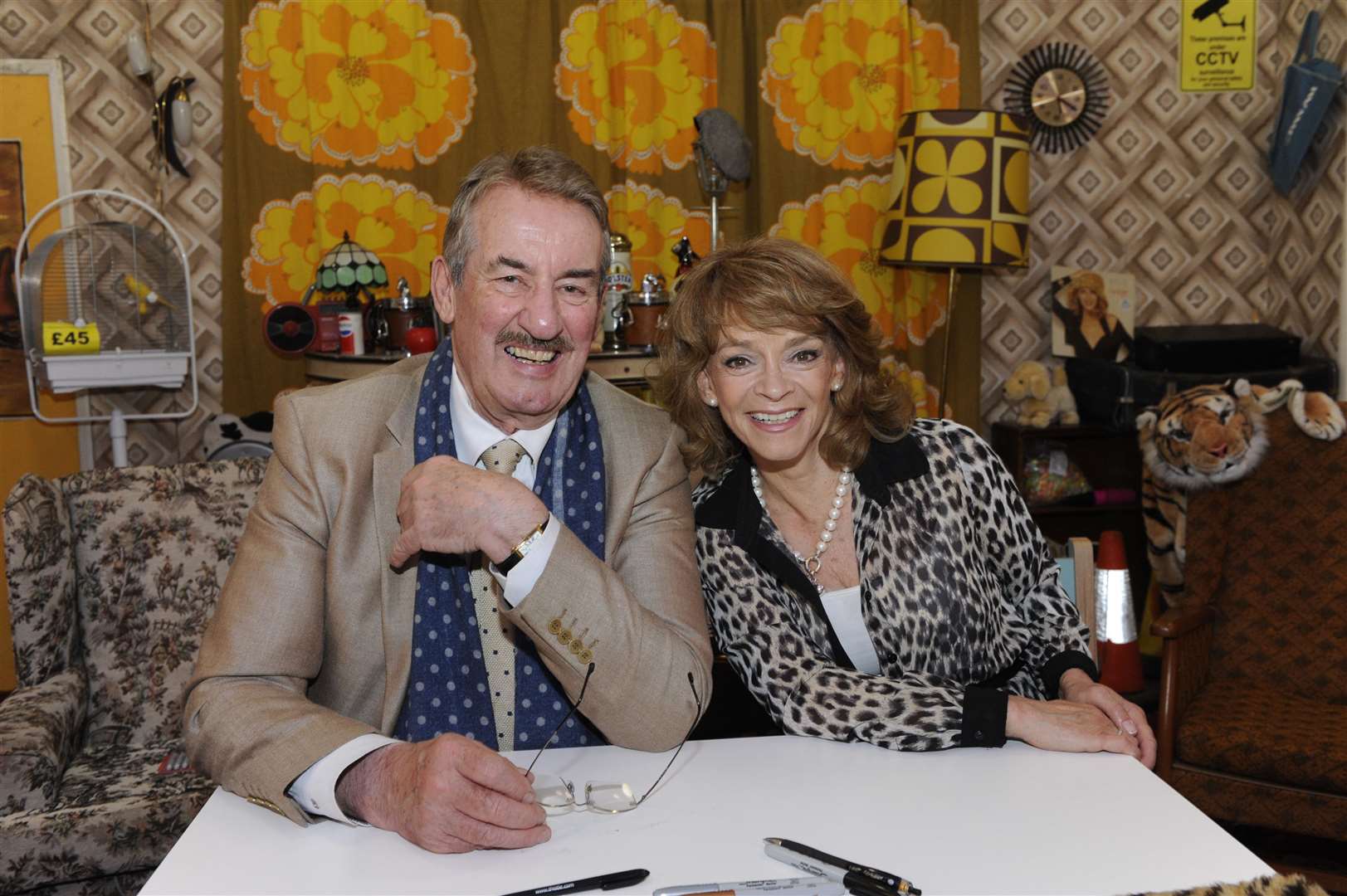 John Challis, pictured here with Only Fools and Horses co-star Sue Holderness, has thrown his weight behind The Dump. Picture: Tony Flashman.