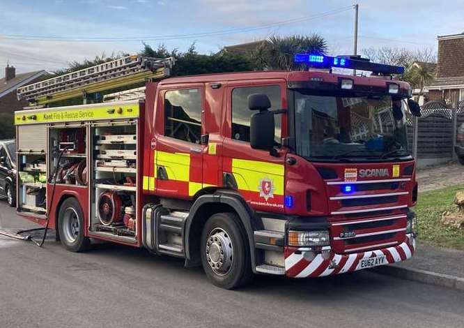 Four fire engines were called to The Rocks Road in East Malling. Picture: Stock