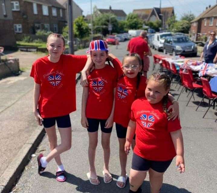 Fun in St Gregory's Cresent, Gravesend. Picture: Terriann Law