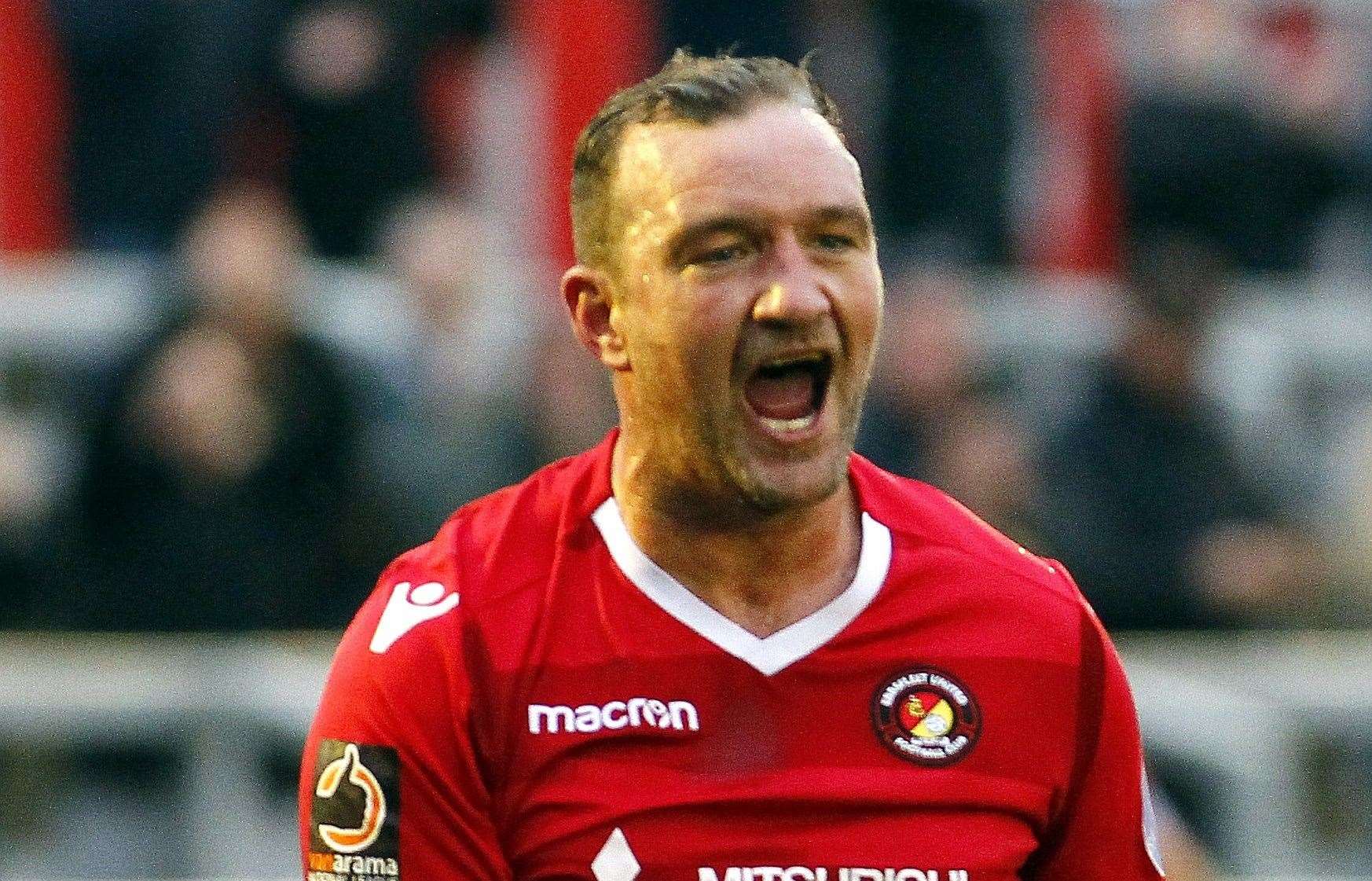 Danny Kedwell was a fans' favourite during his playing days at Ebbsfleet. Picture: Sean Aidan (46030221)