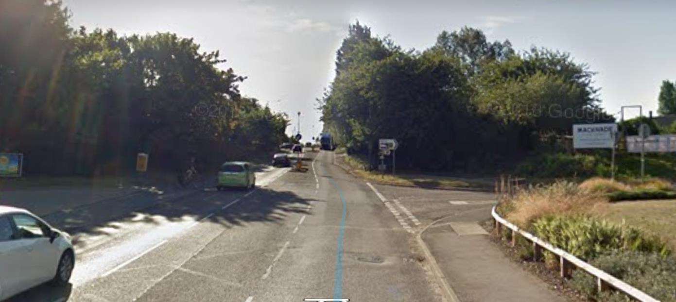 The incident took place on Canterbury Road in Faversham this morning. Picture: Google