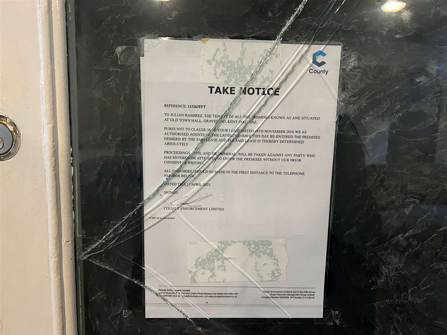 Rico Sabor Gravesend has been slapped with a notice. Picture: Megan Carr