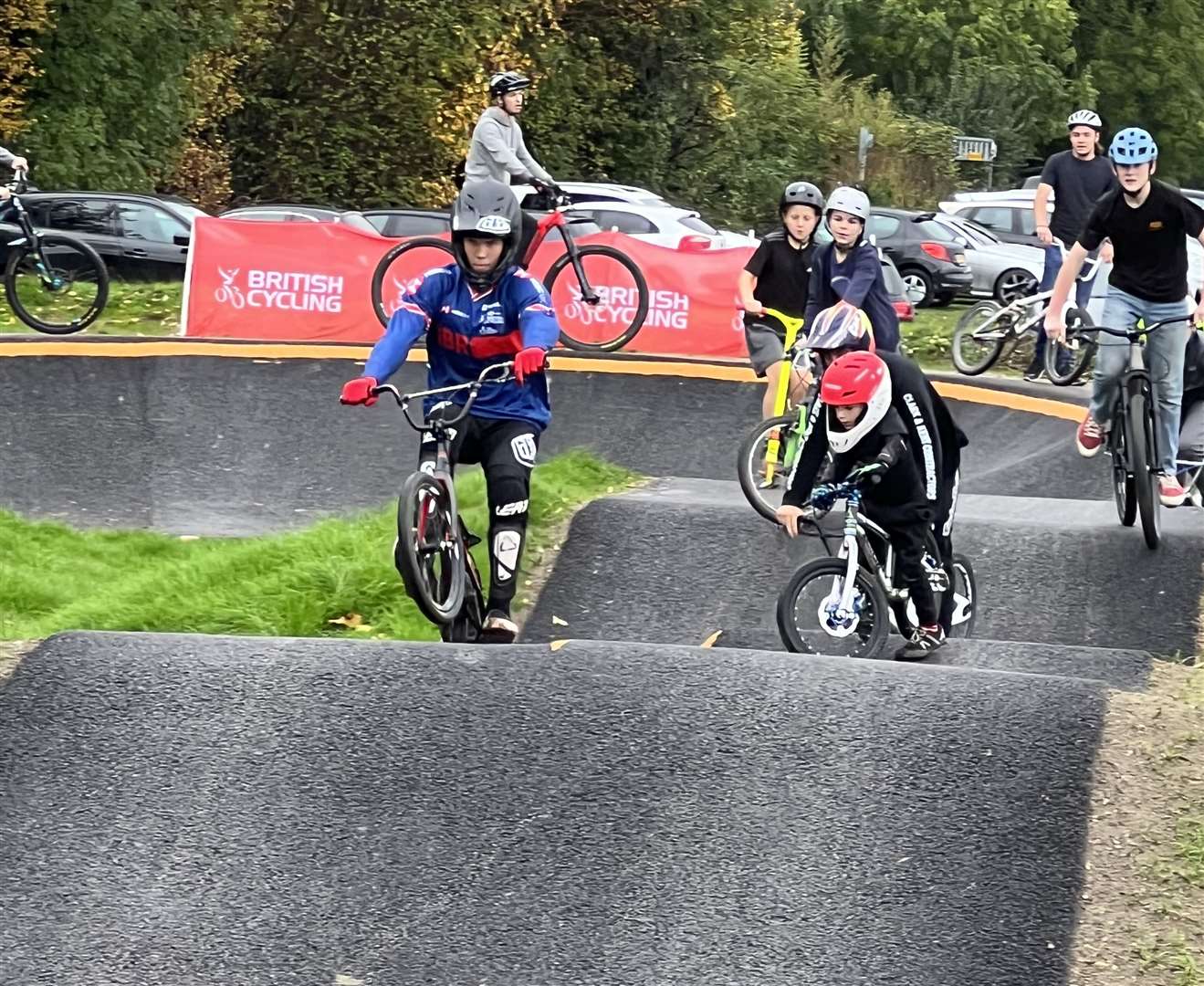The new BMX Pump Track has opened to the public in Snodland