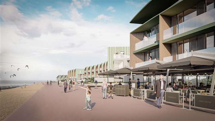 How the now-scrapped housing plans at Princes Parade in Hythe would have looked