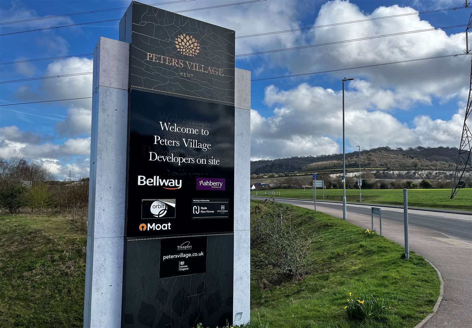There are a number of housing developers building properties at Peters Village in Wouldham
