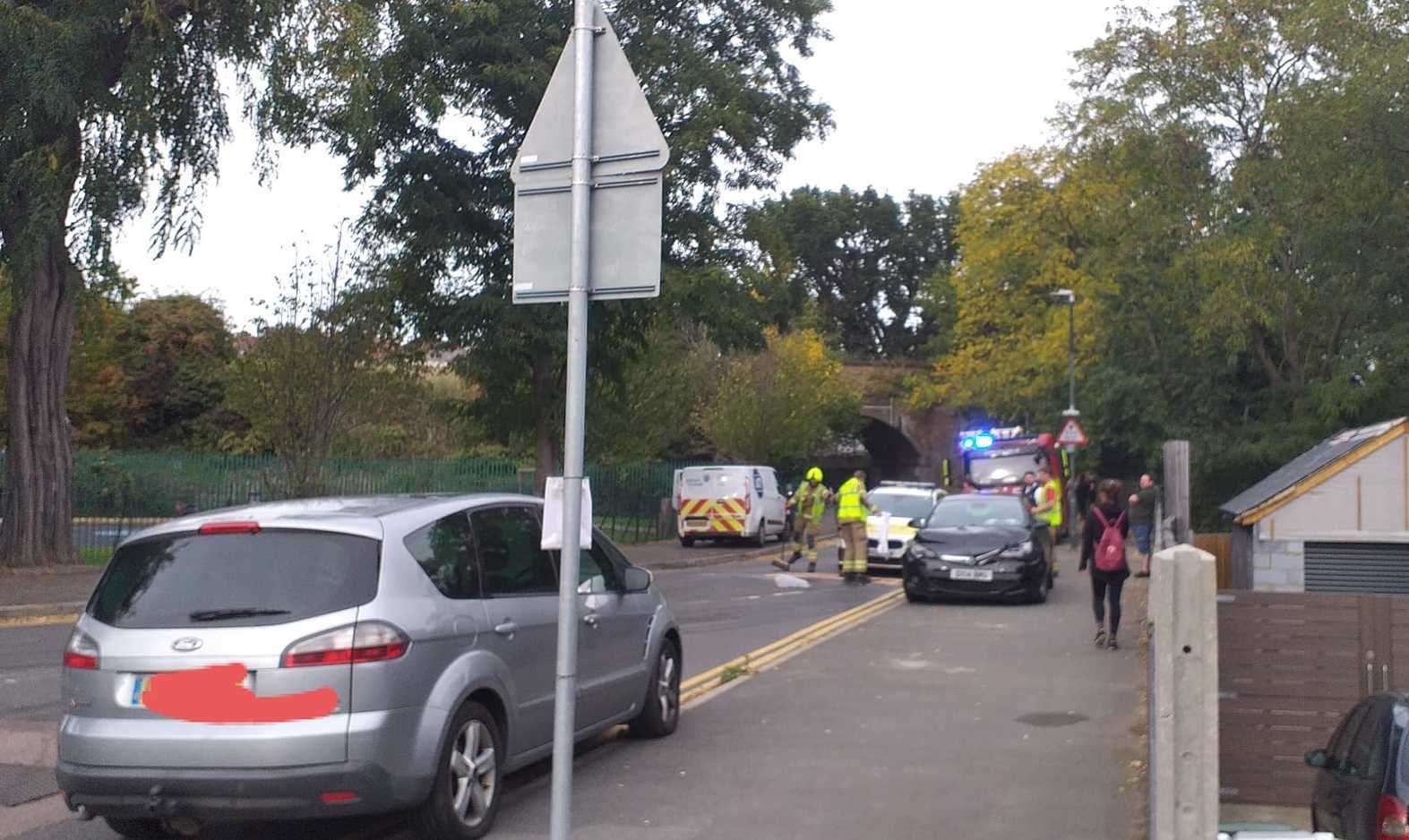 Emergency services were called to Old Manor Way, Barnehurst earlier this month following a crash. Photo: Clare Lodge