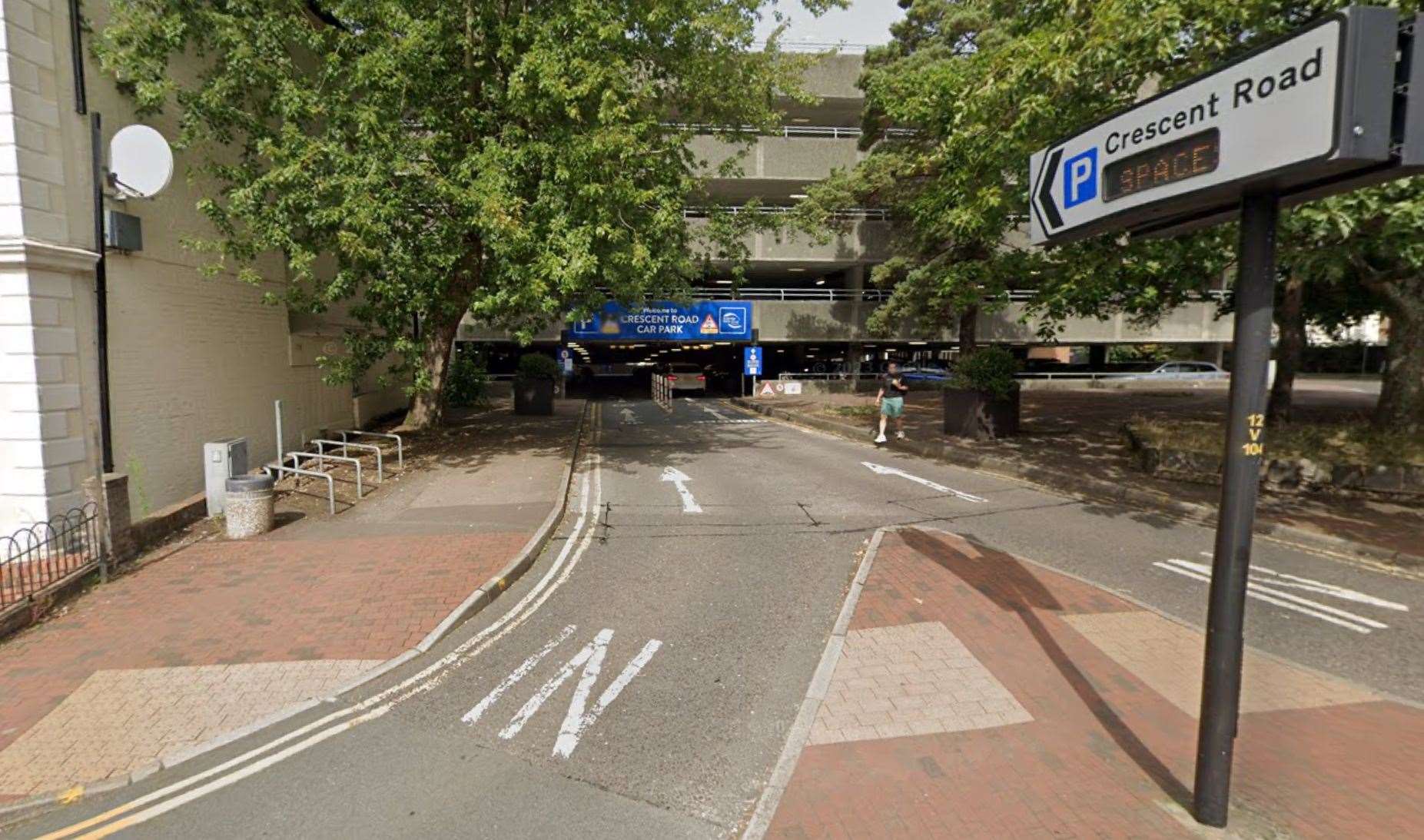 A man was allegedly spotted stealing items from a BMW boot in Crescent Road Car Park, Tunbridge Wells. Picture: Google
