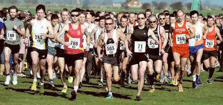 The start of the Lydd Half-Marathon