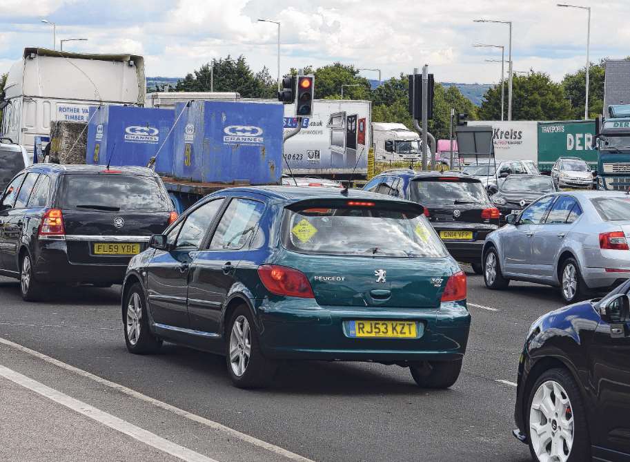 The alleged attack happened at Ashford’s busy Drovers roundabout