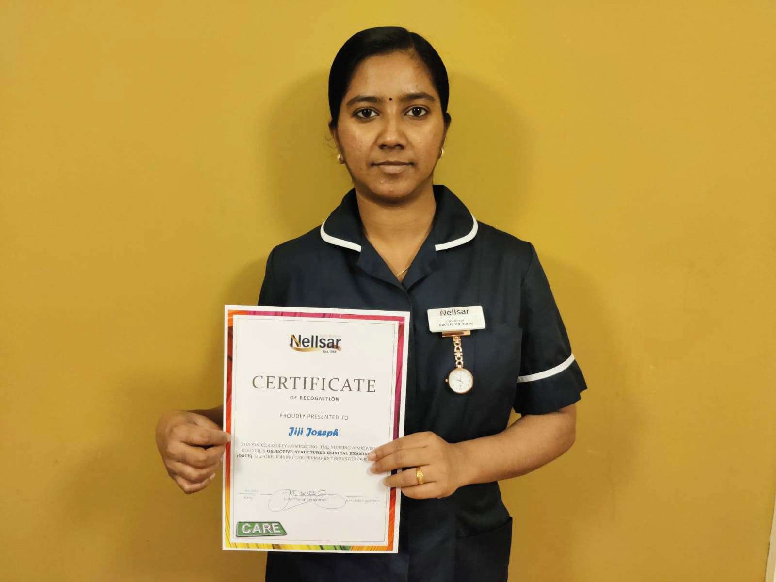 Jiji Joseph is one of the nurses from India helping at the Hengist Field Care Centre in Borden, Sittingbourne