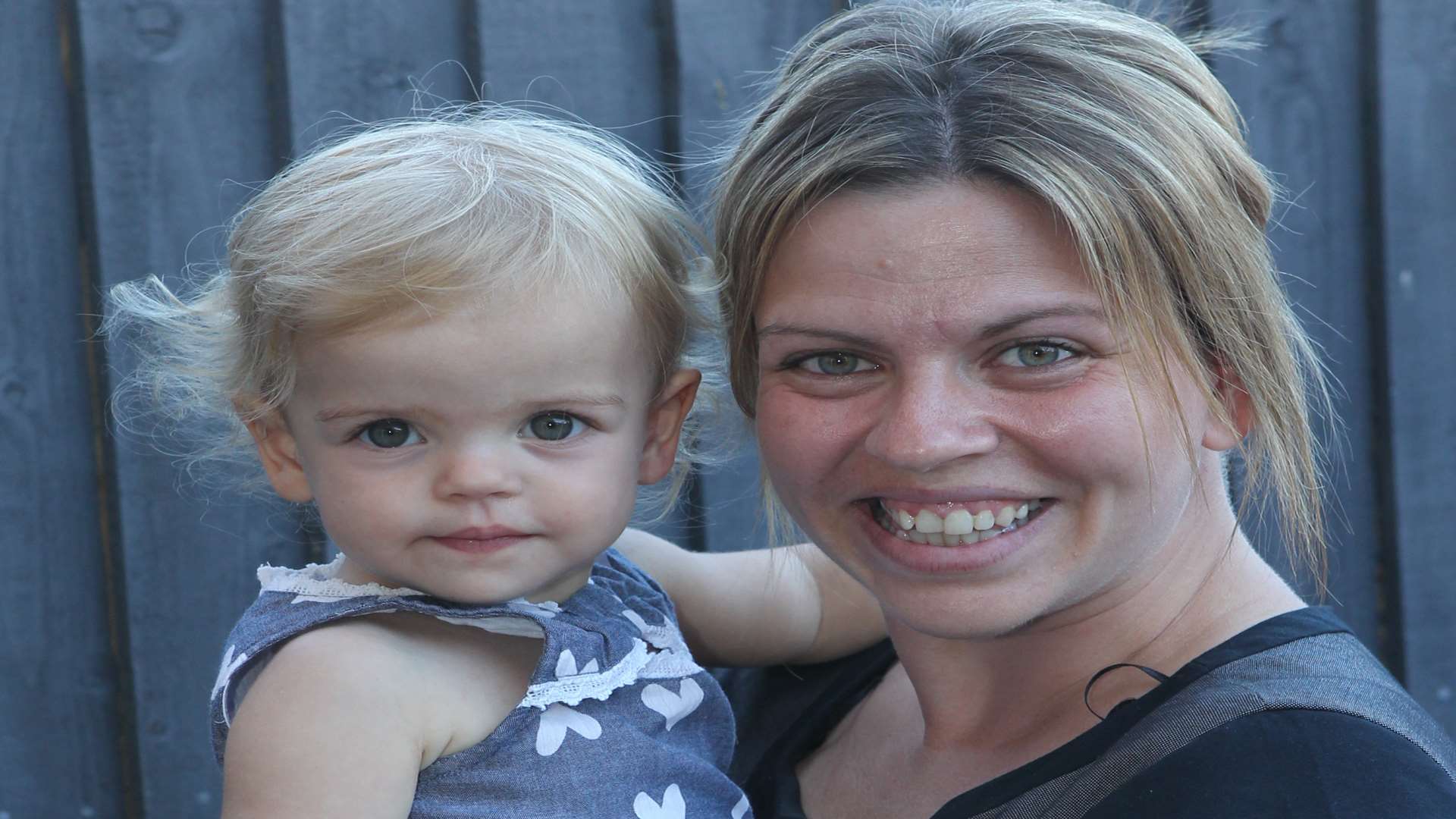 Kelly Wells, who started the project, with her daughter Summer