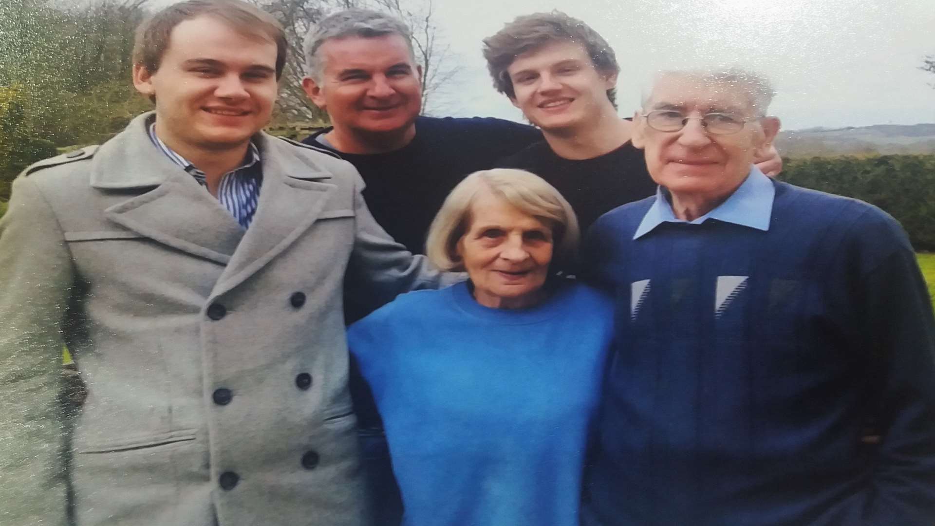 Stuart Heaver and his sons and parents, Fred and Jean