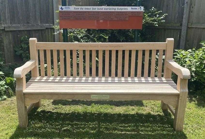 East Kent Baby Memorial Gardens charity has areas in various places across Kent already including the West Faversham Community Centre