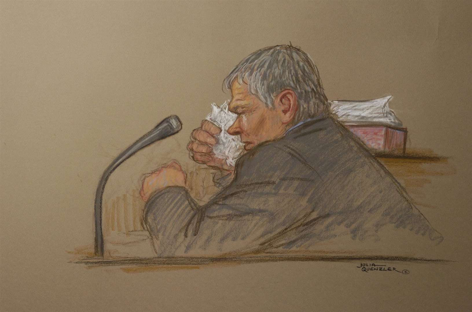 A court artwork from Antoni Imiela's trial at Maidstone Crown Court in 2004. Picture: Julie Quenzler