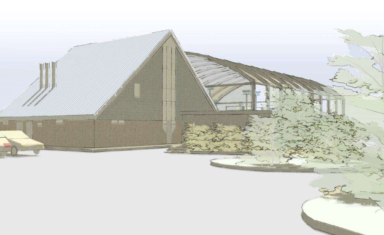 An unused mini-pitch at Whitstable Rugby Club will be replaced with padel tennis courts. Picture: Colony Architects