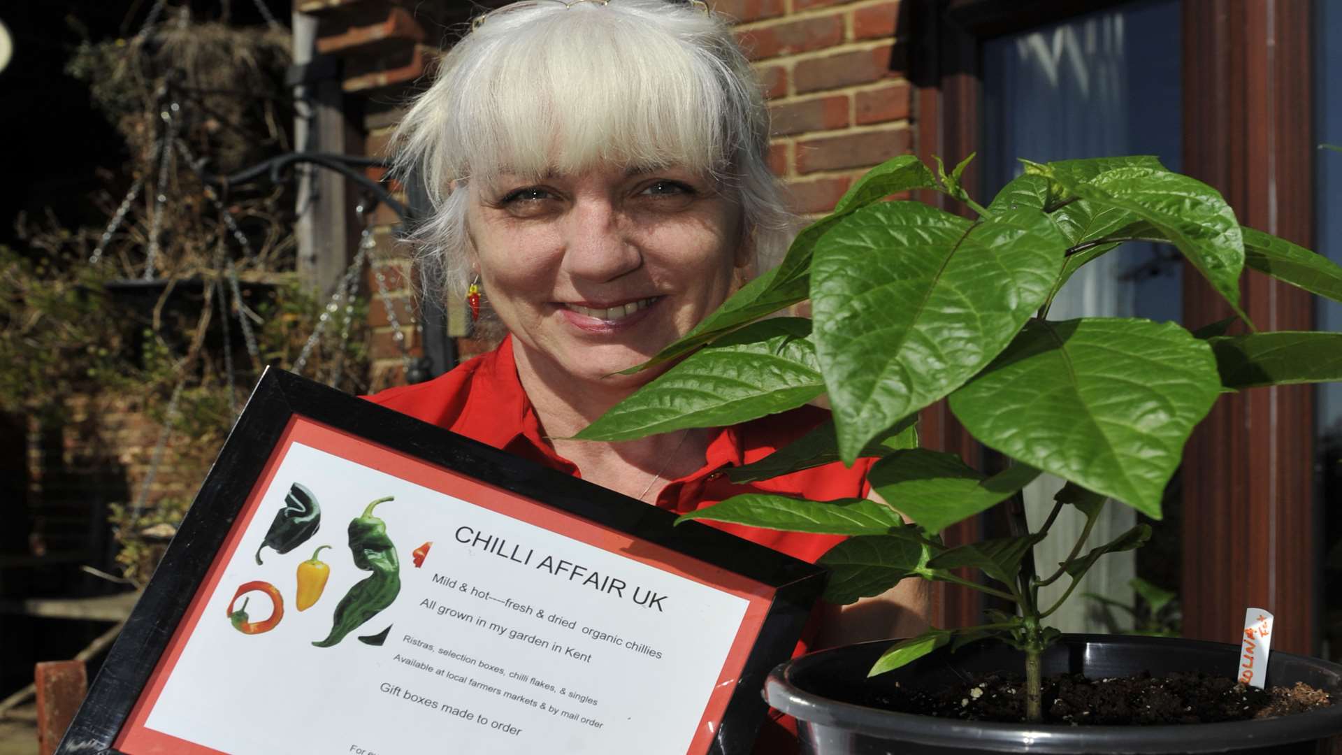 Pandora Martin grows her fresh chillies from home