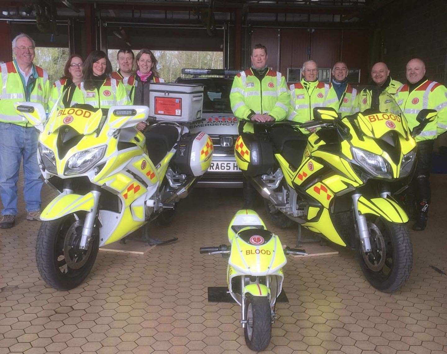 SERV Kent volunteers make life-saving journeys to deliver blood and other supplies to major hospitals and hospices across the county