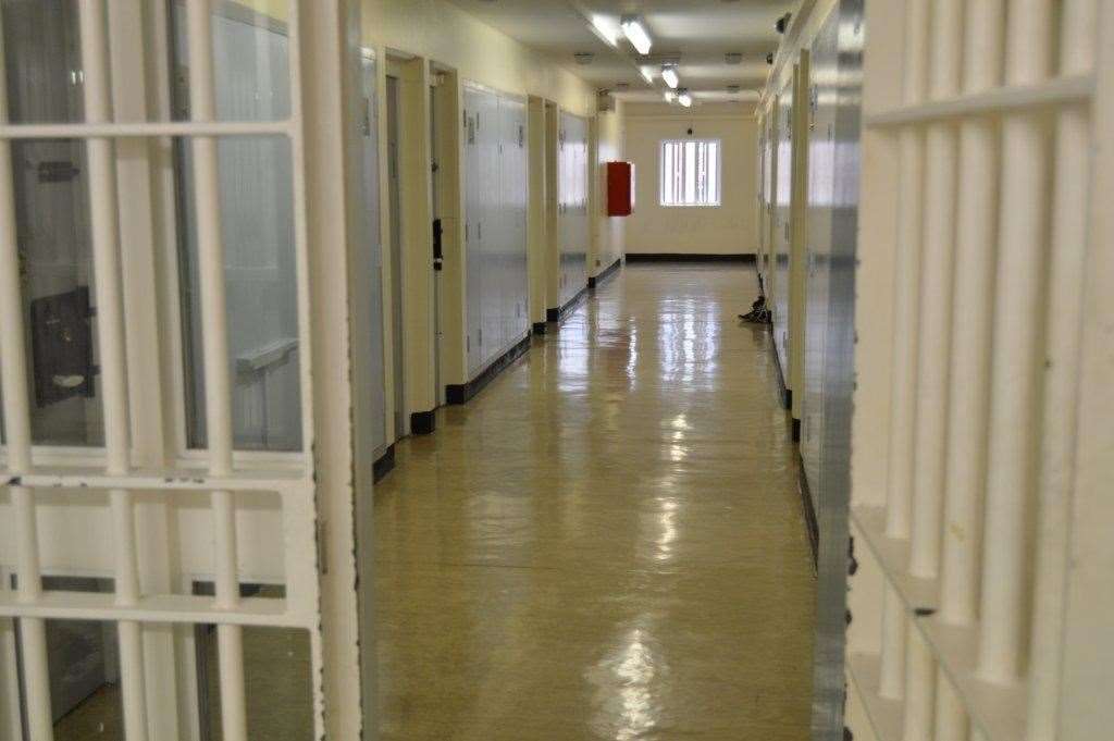 A spur down the prison's B wing, with cells each side