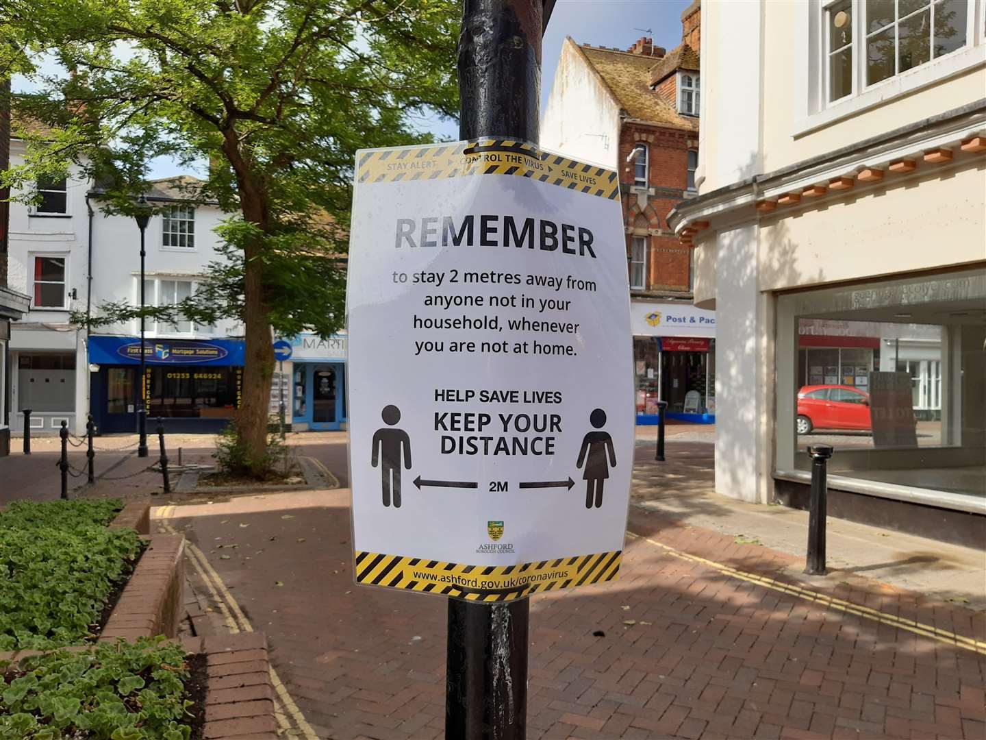 New signs have gone up in the town centre
