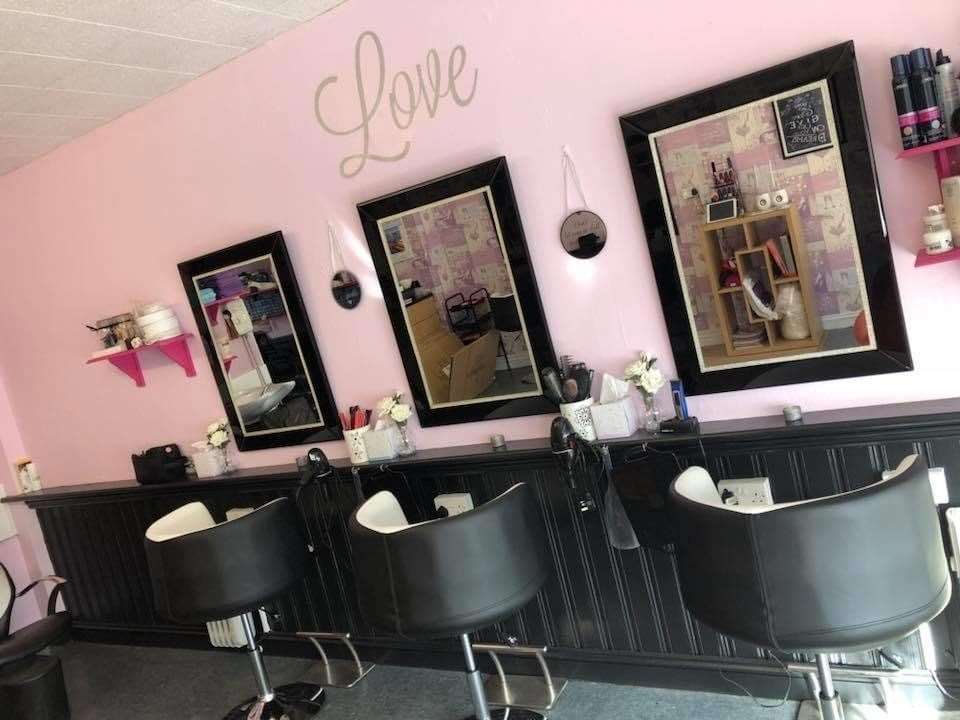 The salon before it closed in March