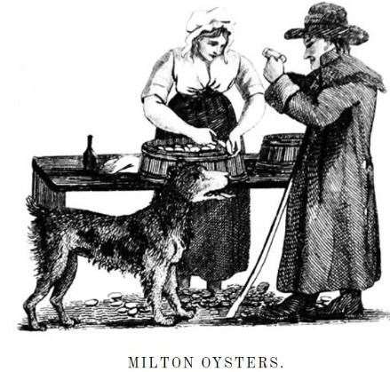 An advert for Milton Oysters
