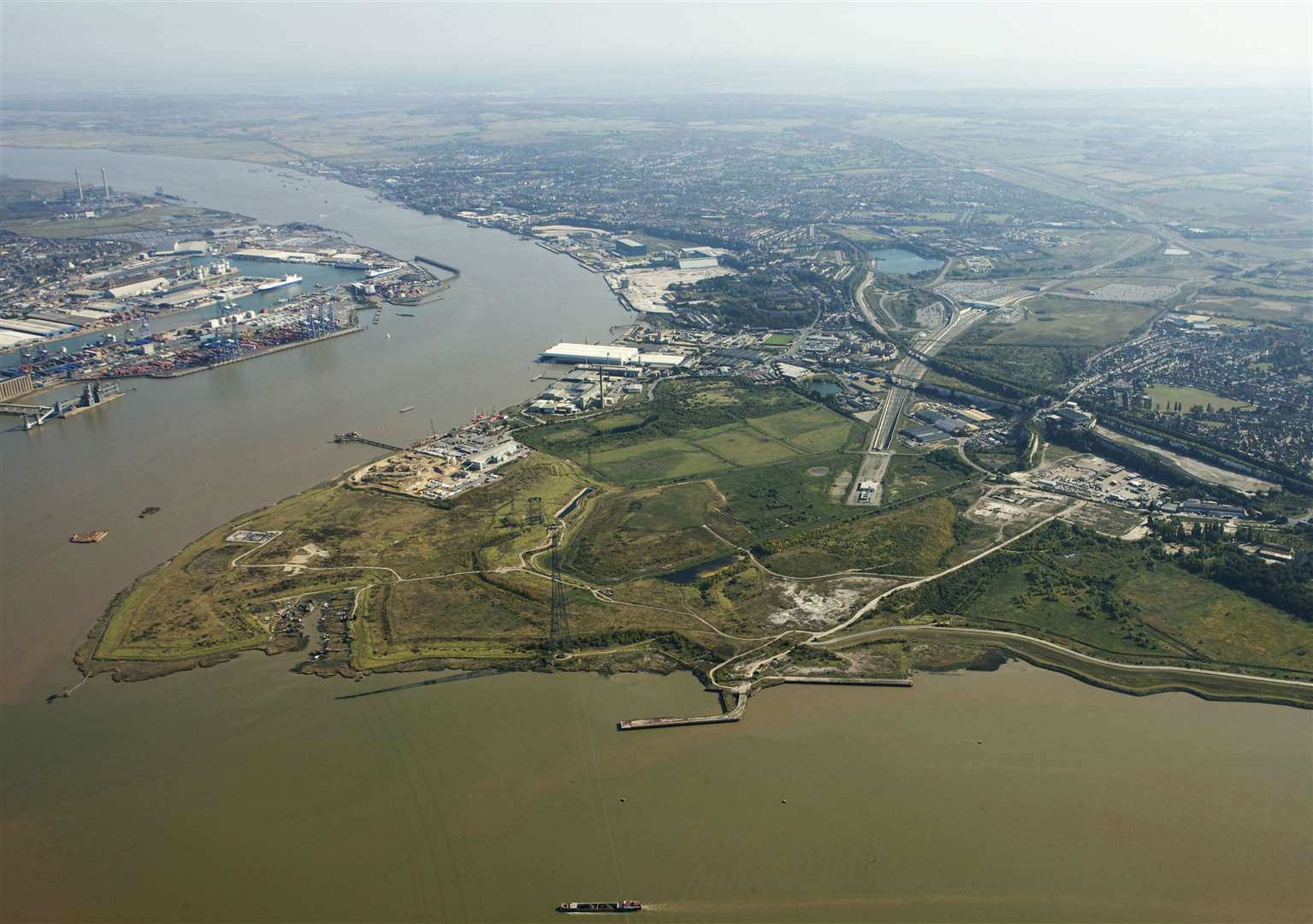 The London Resort is earmarked to be built on parts of the SSSI protected Swanscombe Peninsula. Picture: EDF Energy