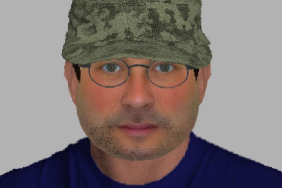 Efit of a man being sought over a reported sex assault on a teenage girl
