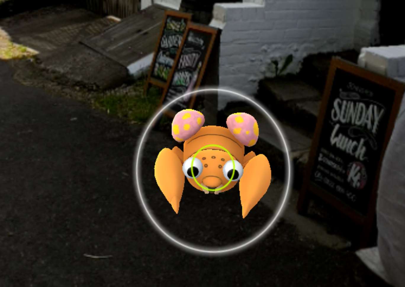 A Pokémon outside The Ringlestone Inn