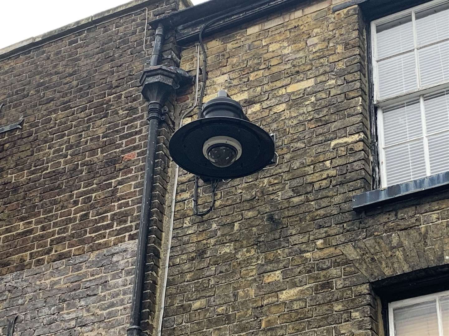 One of the existing CCTV cameras in Market Street, Sandwich